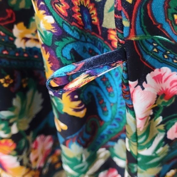 Victoria's Secret Gold Label‎ Blue/Green Paisley Vintage Robe OSFA - Picture 10 of 14